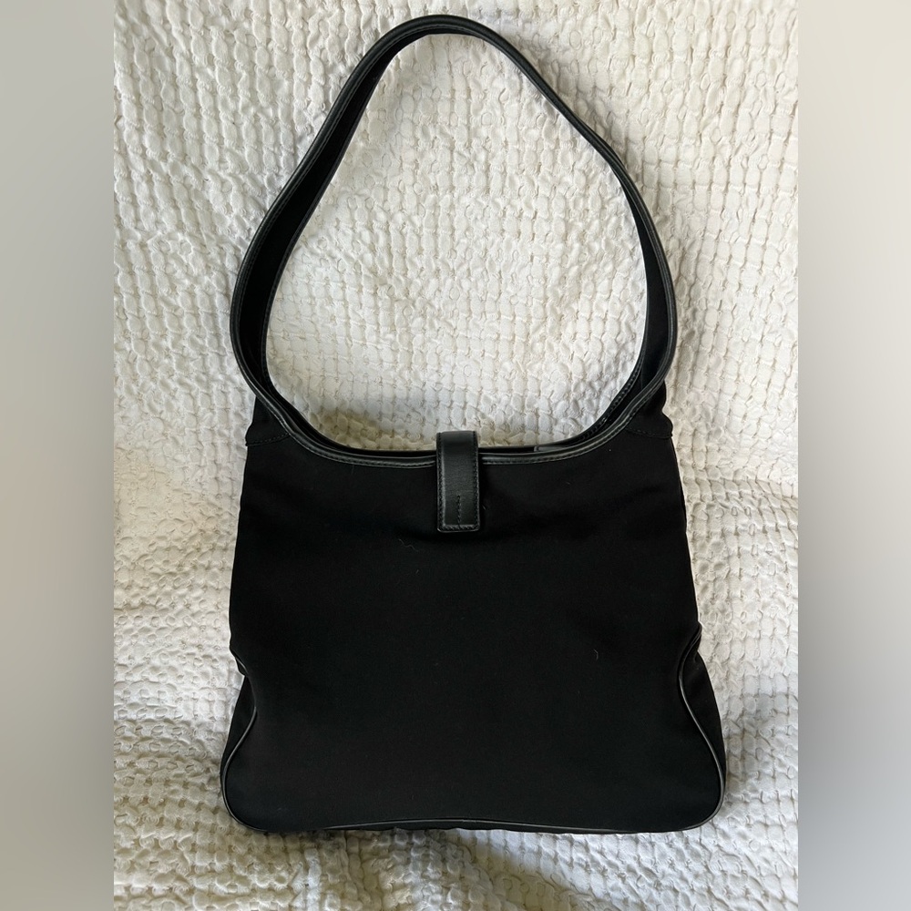 Vintage Y2K Salvatore Ferragamo Gancini Hobo Shoulder Bag – Black –Made in Italy - Picture 11 of 13